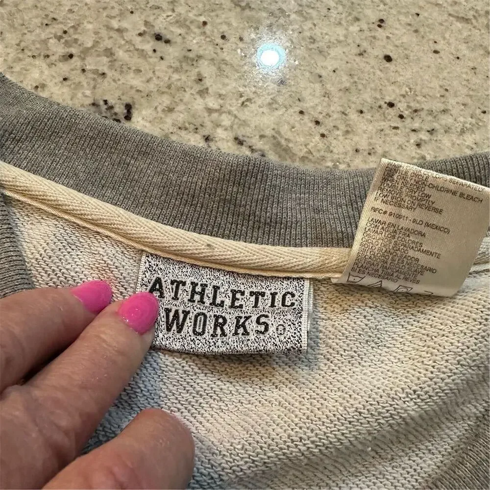Athletic Works Men's Sleeveless Gray Sweatshirt Size‎ L Pullover - Picture 3 of 8